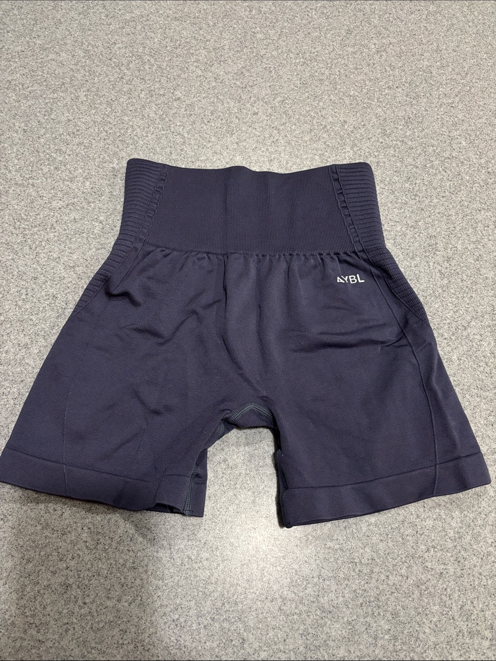 AYBL High-Rise Seamless Bike Shorts in Navy